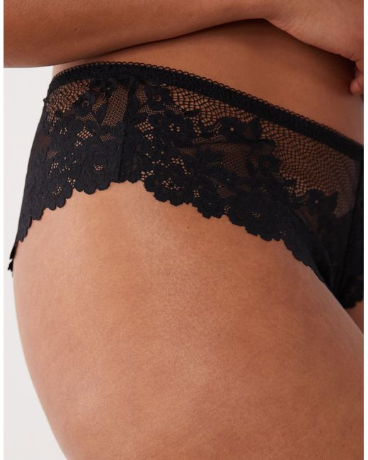 Asos design curve - ruby - string échancré en dentelle ASOS en coloris Black