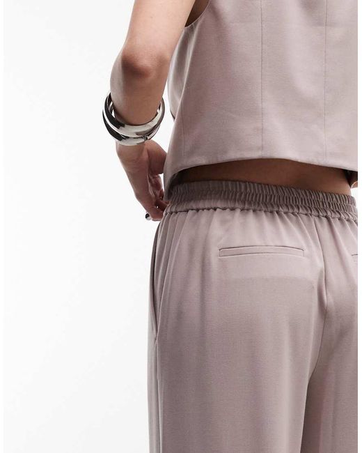AllSaints White Aleida Wide Leg Suit Trouser