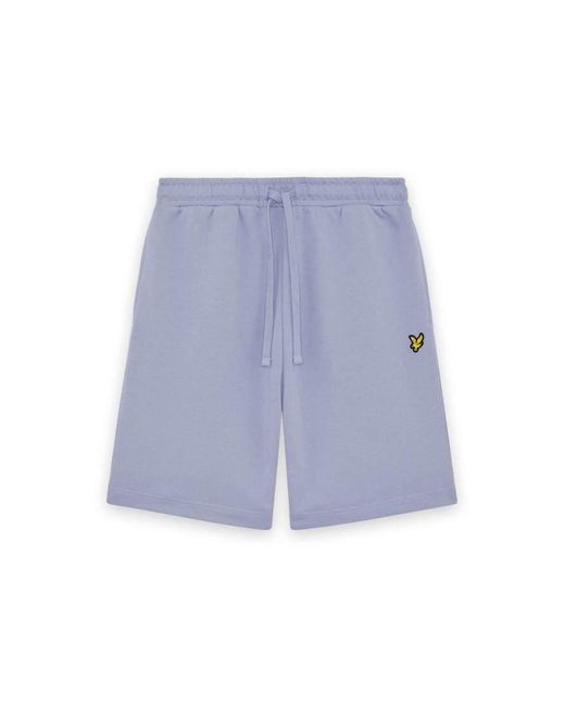 Lyle & Scott Blue Mid Bottoms Sweat Short for men