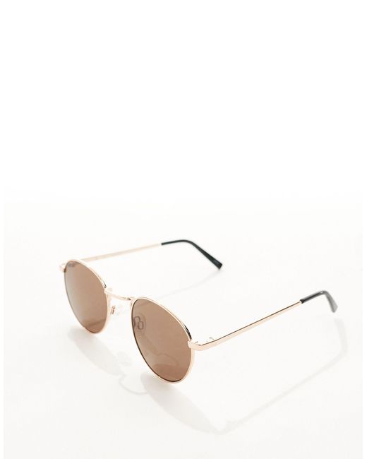Vero Moda Brown Round Frame Sunglasses