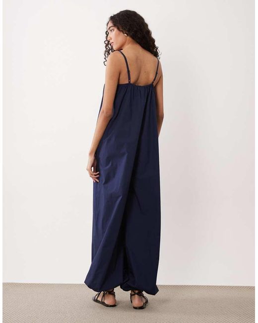 ASOS Blue Asos Design Tall Balloon Leg Jumpsuit