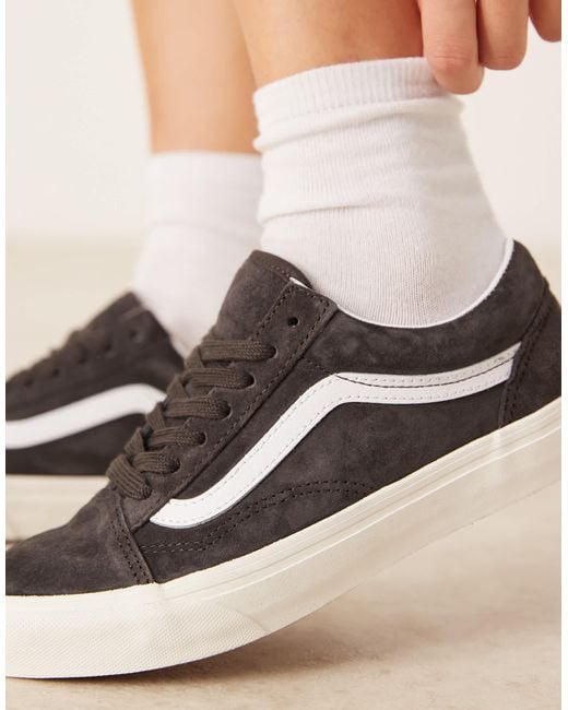 Old skool pig - baskets en daim - foncé Vans en coloris Blue