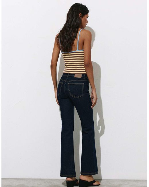 Pull&Bear Blue – gestreiftes oberteil