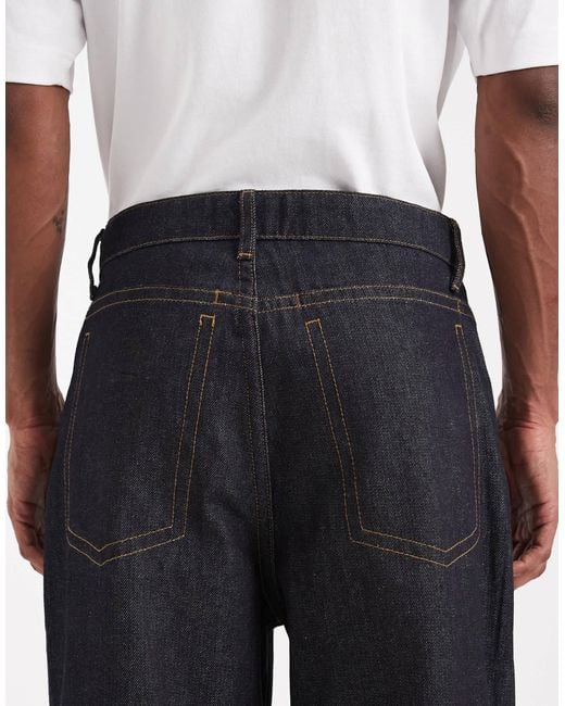 ASOS White Circular Design Collection Heavyweight Loose Straight Jeans for men