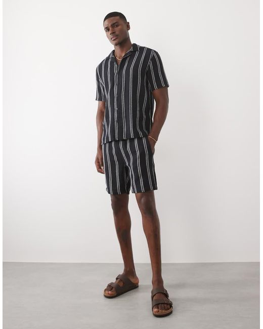 Only & Sons Blue Woven Shorts Co-ord for men