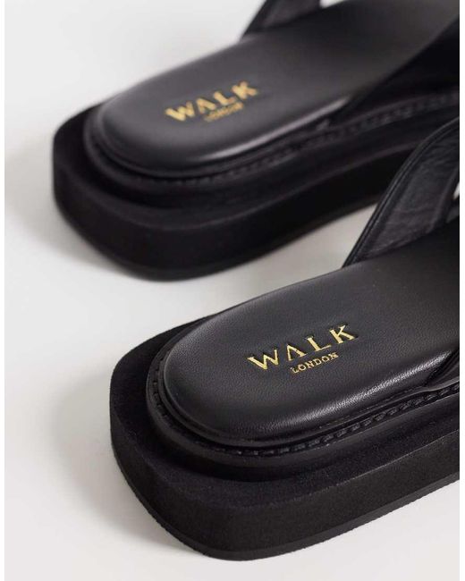 Walk London Black Berlin Toe Post