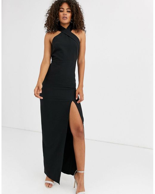 maxi dress thigh high split