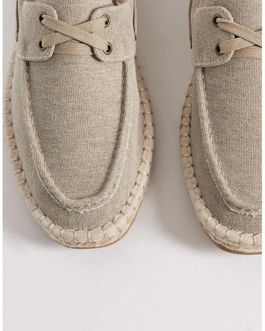ASOS White Boat Shoe Espadrilles for men