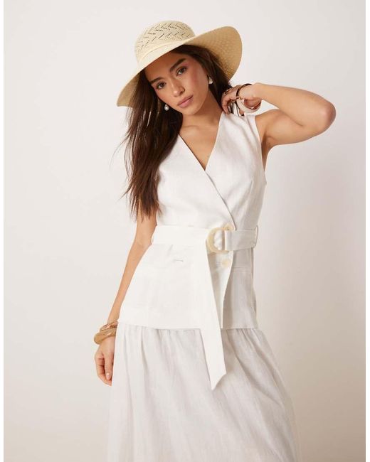 tangerine linen dress Tangerine Tammy Dress  Wear Cielo