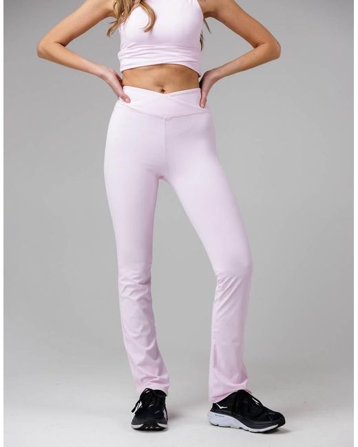 French Connection Pink Wrap Front Fcuk Stretch Yoga Pant