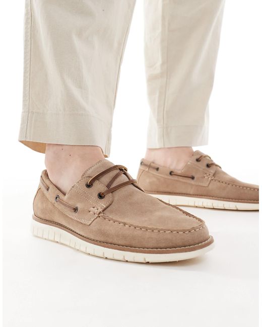 ASOS Natural Boat Shoes for men