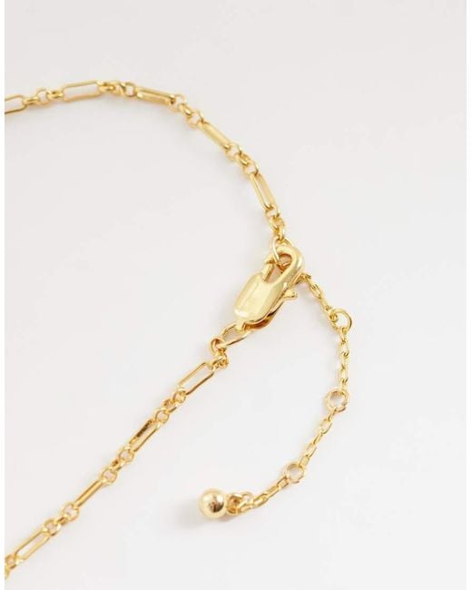 ASOS White 14k Plated Chain Necklace