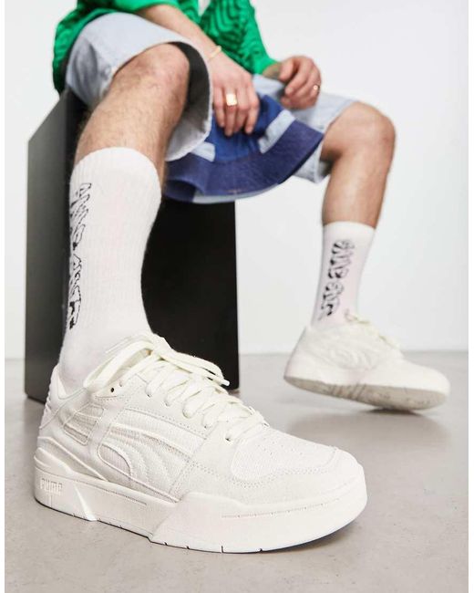 PUMA Slipstream Blank Canvas in het White voor heren
