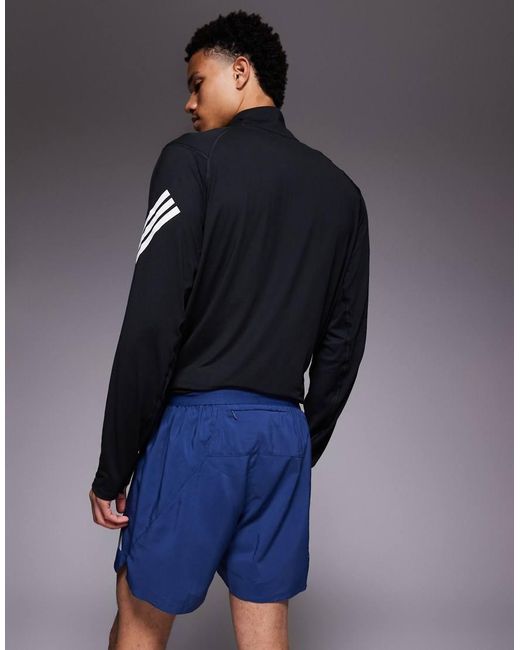 Adidas Originals Blue Adidas Running Essential Shorts for men