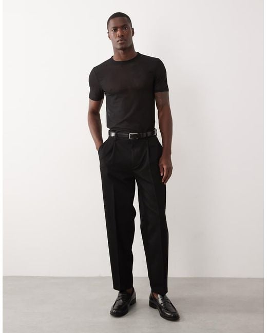 ASOS Black Muscle Fit T-shirt for men
