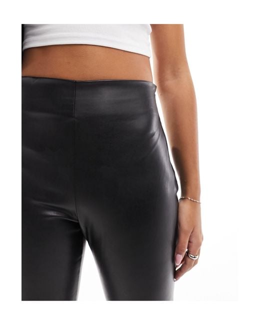 French Connection Black Skinny Faux Leather leggings