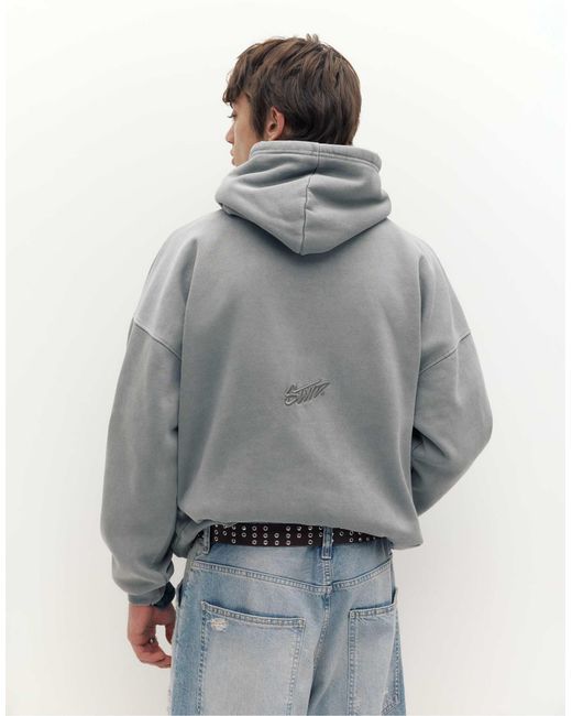 Pull&Bear – stwd – kapuzenpullover in Gray für Herren