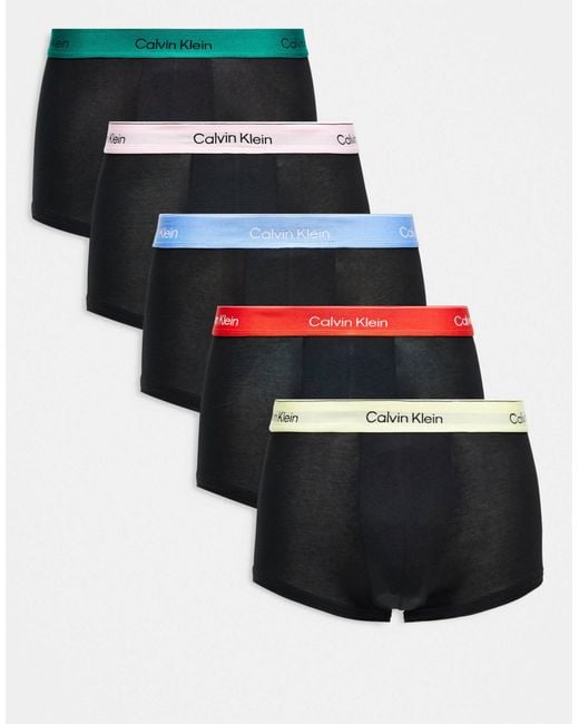 Calvin Klein Black Pride 5 Pack Low Rise Trunk for men