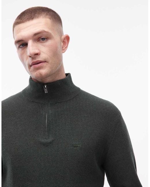 Levi's Blue 1/4 Zip Knitted Jumper for men