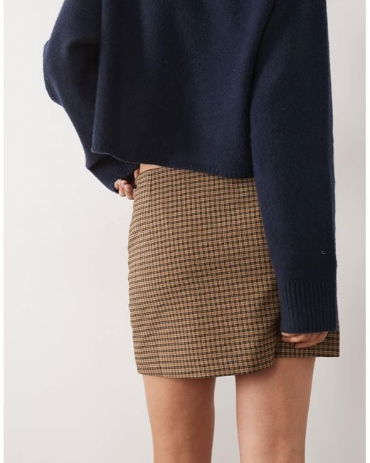 Mango White Mini Skirt