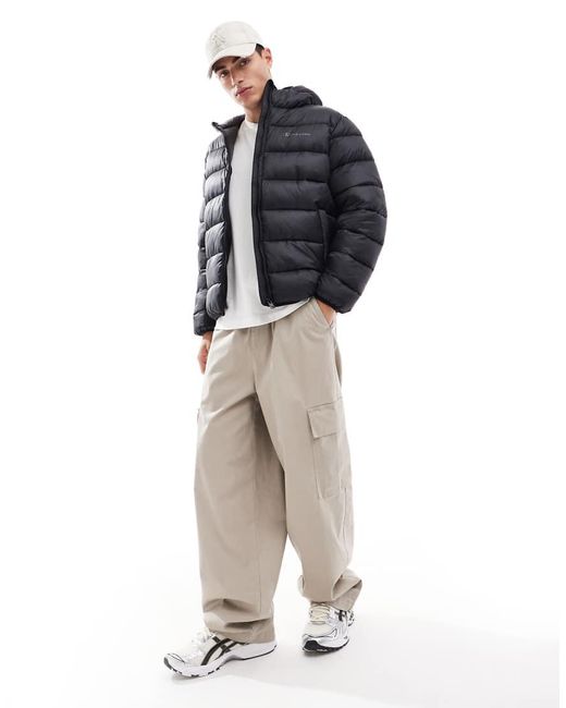 Champion Black Legacy Hooded Puffer Jacket for men