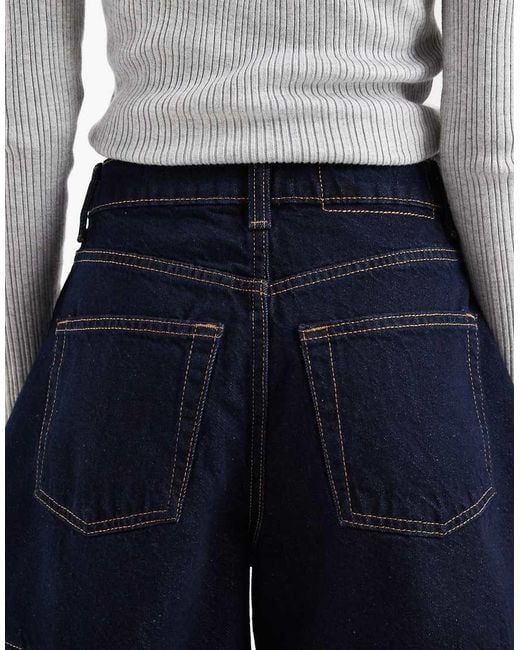 ASOS Blue Denim Longer A Line Short