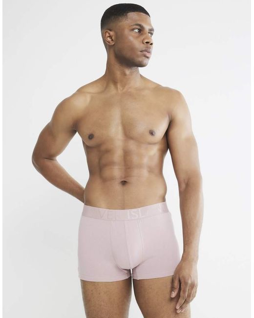 River Island Blue Mixed Pastel Stretch Ri Trunks 4 Pack for men