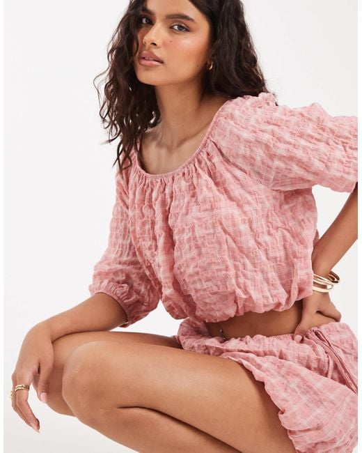 ASOS Pink Bubble Top