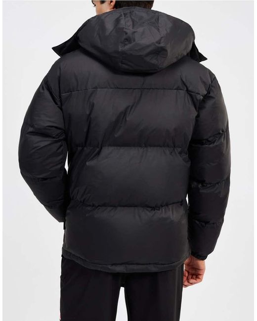 Ellesse Black Dappiani Long Sleeve Padded Jacket for men