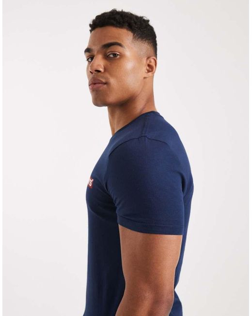 Pack De 2 Camisetas De Color Azul Marino Y Blanco Con Etiqueta Del Logo De Levi's de hombre de color Multicolor