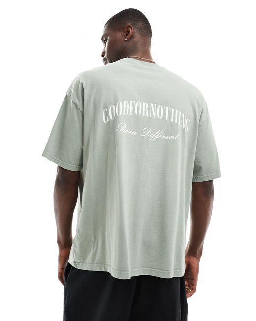 T-shirt oversize à logo - ardoise Good For Nothing pour homme en coloris Gray