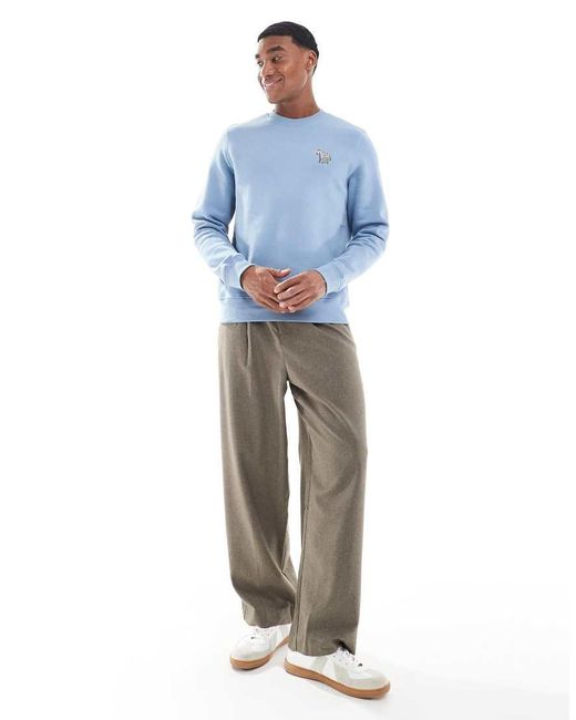 Paul Smith Sweatshirt Met Zebralogo Sweatshirt in het Blue voor heren