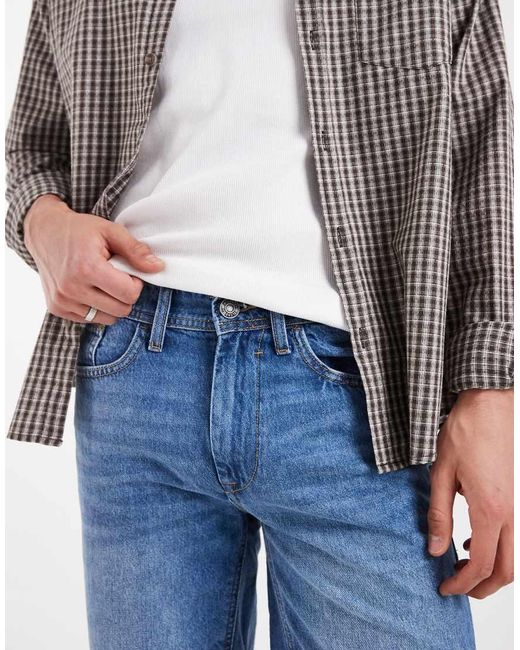 Blend Blue Denim Slim Fit Shorts for men
