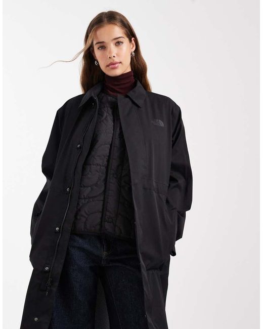 The North Face Blue City 3in1 Longline Raincoat And Gilet