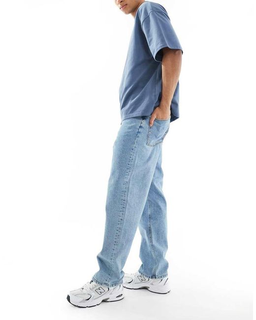 ASOS Blue baggy Jeans for men