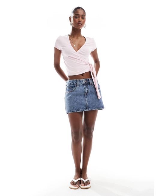 Hollister Blue – kurzer jeans-skort