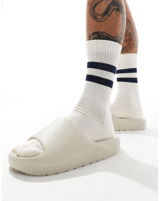 Pull&Bear White Chunky Slider for men