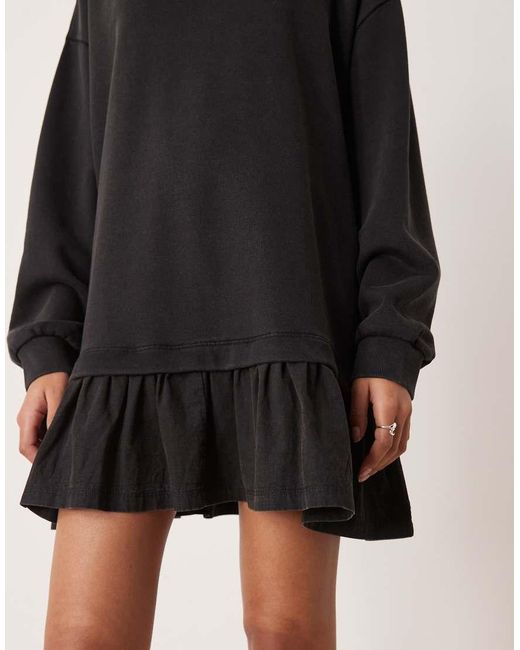 ASOS Brown Sweat Mini Dress