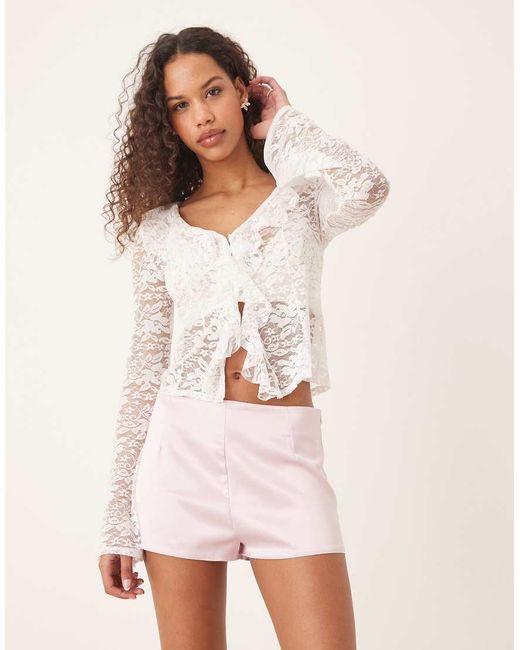 Top A Maniche Lunghe di ASOS in Pink