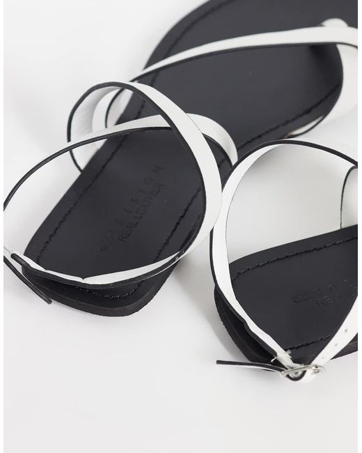 ASOS White Friction Sandal