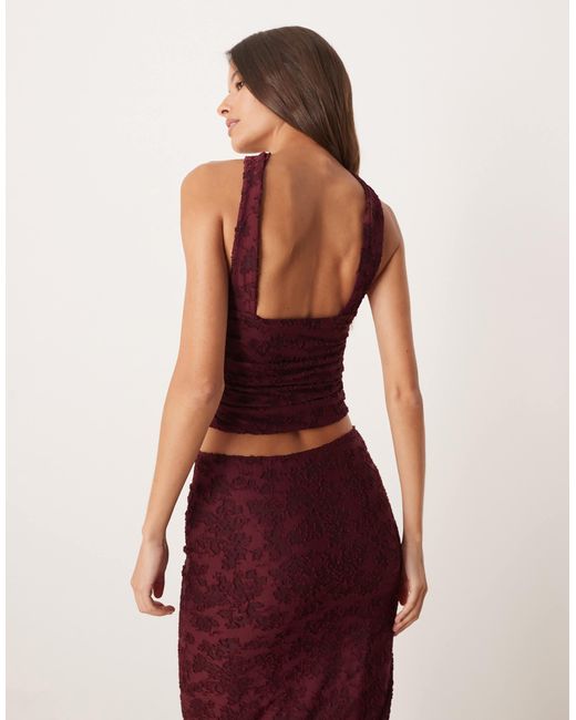 ASOS Red Co-ord Scarf Neck Bandeau