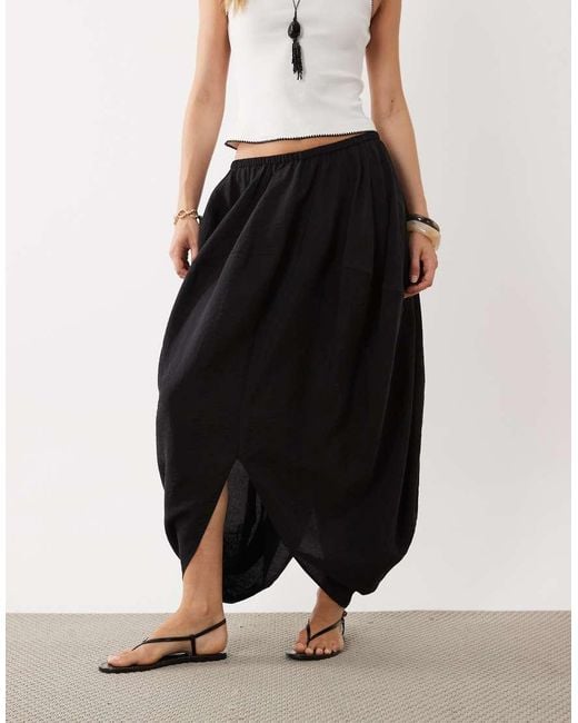 ARKET White Volume Maxi Skirt