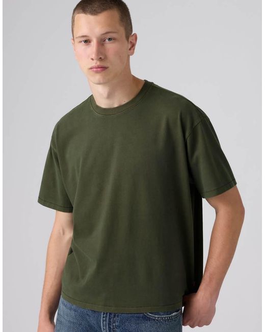 Levi's Green [New Arrival] Boxy Short-Sleeve Tee 0049F-0038 0049F-0038 for men