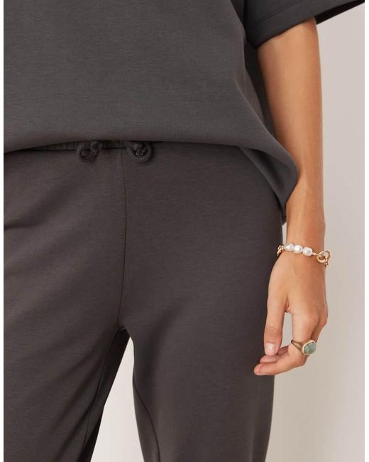 ASOS Gray Interlock Flared Sweatpants