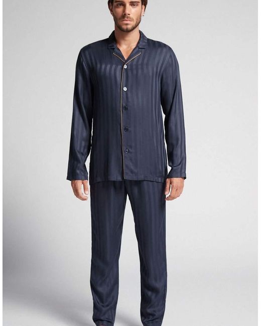 Intimissimi Blue Long Modal Pyjamas for men