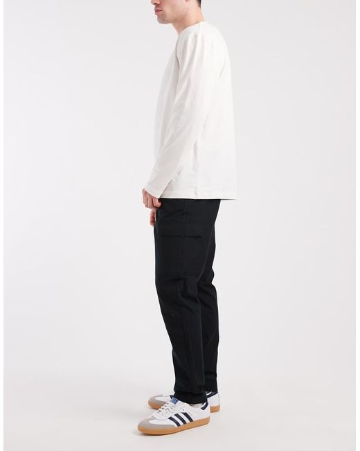 ASOS Black Slim Pull On Cargo Pants for men