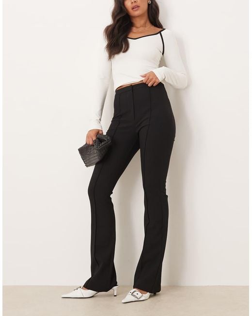Pantalones De Sastre Negros De Corte Acampanado De ASOS de color Black