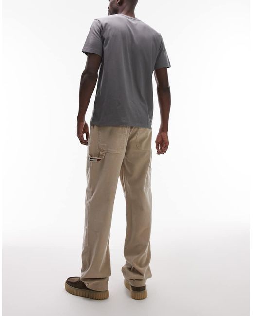 Tommy Hilfiger White Jamie Loose Carpenter Trousers for men