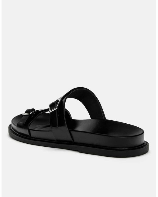 Sliders Nere Basse Con Fascette di Pull&Bear in White