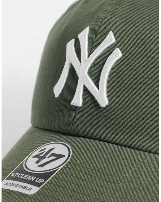 '47 Green Ny Yankees Clean Up Cap
